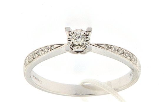 Anillo Donna Oro Mujer ETERNA in Oro blanco Diamante DKAC8992.S023_12 - DKAC8992.S023_12